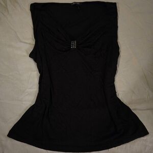 Daisy Fuentes Black Tank Top